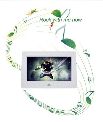 متعددة اللغات 7 بوصة شاشة LCD رقمية إطار الصورة 250cdm2 مع عرض شرائح آلية