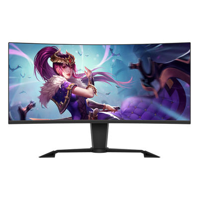 شاشة سطح مكتب لعبة منحنية 4k 144Hz 34 بوصة فائقة الواسعة 1ms Freesync