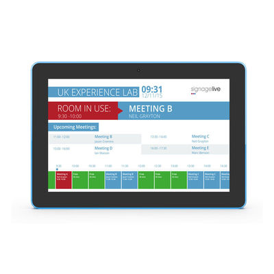 10جهاز كمبيوتر لوحي يعمل بنظام أندرويد ذو.1 بوصة IPS POE مع RK3288 Quad Core لغرفة الاجتماعات