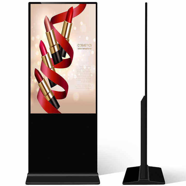 75 بوصة عمودية AD كيوسك شاشة LCD الإعلانية شاشة التلامس أندرويد الطوطم القائم على الأرض