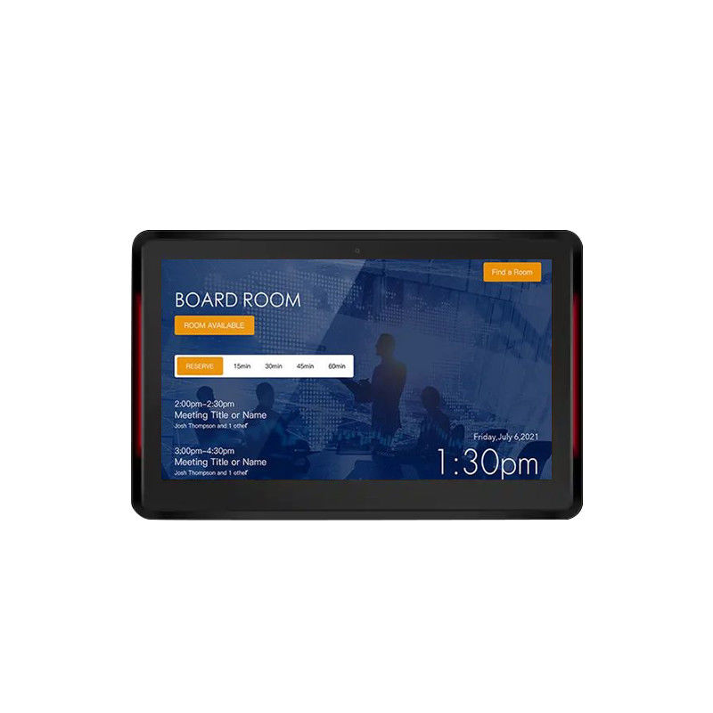 10.1 بوصة RK3399 2 + 16GB حائط غرفة المؤتمرات لوحة NFC POE نظام حجز غرفة الاجتماعات مع الضوء على الجانبين