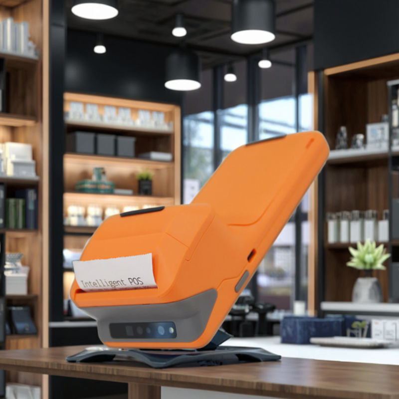 أندرويد 11 5.45 بوصة محطة POS المحمولة مع طابعة حرارية 58 مم NFC اتصال WiFi USB و 32GB / 64GB ذاكرة أفضل