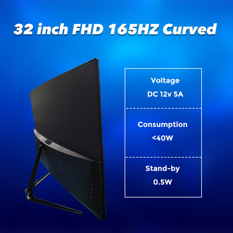 FCC 165HZ 350cd/M2 مراقب سطح المكتب للألعاب Usd Hdmi DP للكافيين على الإنترنت