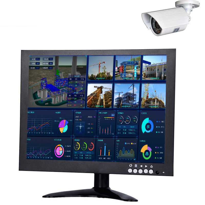 24VDC 10 بوصة شاشة LCD للسيارات 300cd / m2 HDMI USB VGA HD وضوح شاشة LCD