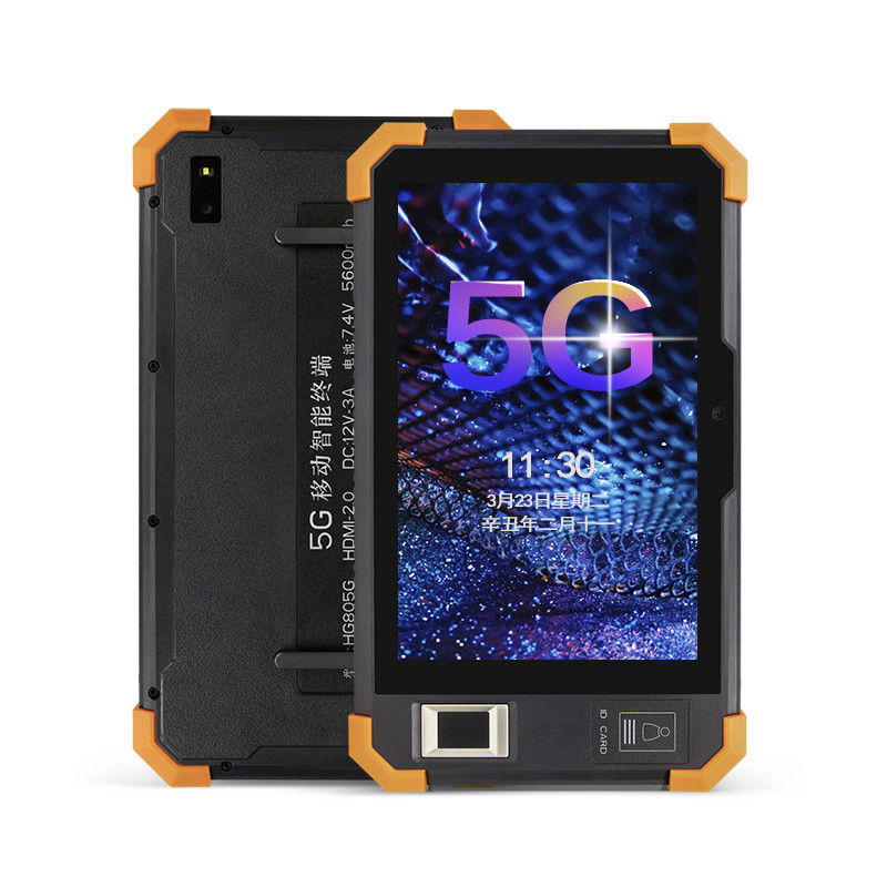 مقاوم للماء IP68 8 بوصة جهاز لوحي أندرويد الصناعي 5G وحدة بصمات الأصابع